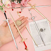 6Pcs 6 Styles Alloy Hair Pin AJEW-FH0006-17-3