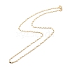 Brass Oval Link Chains Necklace for Women NJEW-P265-21G-2