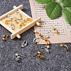Brass Clip on Earring Converter KK-TA0007-43-4