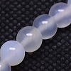 Natural White Agate Round Beads Strands G-L086-4mm-30-2