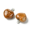 Natural Cherry Blossom Agate Pendants G-F820-10A-18-2