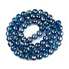 Transparent Glass Beads Strands GLAA-Q107-02A-17-2