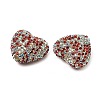 Sparkling Acrylic Heart Beads with Rhinestone Embellishment LS-OACR-NH0001-02B-01-2
