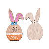 Single-Sided Printed Wood Big Pendants WOOD-N005-89-B02-1