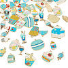 44Pcs 22 Styles Rack Plating Alloy Pendants FIND-TA0010-77-3