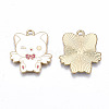 Eco-Friendly Alloy Enamel Pendants ENAM-Q437-004-NR-2