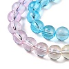 Baking Paint Transparent Glass Beads X-DGLA-M001-8mm-03-3
