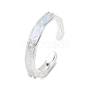 Brass Micro Pave Cubic Zirconia Cuff Rings RJEW-P172-01A-P-2