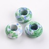 Dyed Rondelle Natural Ocean White Jade Beads G-D782-07-1