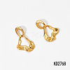 316L Surgical Stainless Steel Stud Dangle Earrings for Women WG33256-01-1