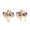 Brass Micro Pave Cubic Zirconia Pendants KK-P271-05G-A-1