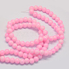 Baking Painted Glass Round Bead Strands X-DGLA-Q019-8mm-43-3