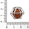 Brass & Glass Pendants KK-CBA74BF-04P-05-3