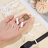 30Pcs 3 Styles Rectangle Silicone Retainer Buckle Holder Watchbands Retaining Hoop Replacement Watch Strap Clasp FIND-CN0002-39B-3
