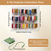 80 Cards 6-Ply Polyester Embroidery Floss OCOR-CY0002-04-2