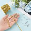 7.1 Yards Glass Rhinestone Synthetic Rubber Round Cord DIY-GF0013-74A-3