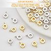 40Pcs 2 Colors Brass Tube Bails KK-FH0003-49-4