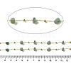 Handmade Natural Green Aventurine Chip Beaded Chains CHC-F020-09G-12-2