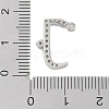 Rack Plating Brass Micro Pave Clear Cubic Zirconia Pendants KK-A224-03G-P-3