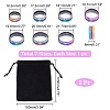 7Pcs 7 Size 304 Stainless Steel Grooved Finger Rings Set for Men Women RJEW-UN0002-70-2