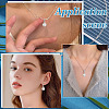 2Pcs 925 Sterling Silver with Crystal Rhinestone Pendant Bails STER-ME0001-24P-4