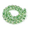 Handmade Foil Glass Beads Strands FOIL-N033-03B-2
