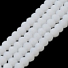 Imitation Jade Solid Color Glass Beads Strands EGLA-A034-J10mm-MD05-2