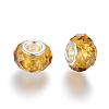 Handmade Glass European Beads GPDL25Y-72-2