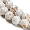 Assembled Synthetic Stone and Trochus Shell Beads Strands X-G-B128-08C-01-3