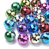 Color Plated Acrylic Beads PACR-R241-02B-1