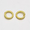 Brass Open Jump Rings KK-E647-17G-4mm-2