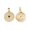 Brass Micro Pave Cubic Zirconia Pendants KK-E068-VC461-1