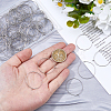 200pcs 316 Surgical Stainless Steel Hoop Earring Findings STAS-HS0001-26E-3
