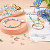 Kissitty 500Pcs 10 Colors Imitation Jade Glass Beads DGLA-KS0001-01-16