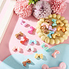20Pcs UV Plating Opaque Acrylic Beads OACR-TA0001-68-5