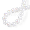 Electroplate Opaque Glass Beads Strands GLAA-T032-P6mm-AB02-2
