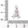 Brass Micro Pave Cubic Zirconia Charms KK-C139-29A-P-3