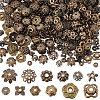 360Pcs 12 Styles Alloy & Iron Bead Caps Sets FIND-ME0001-39-1