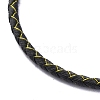 Polyester Cord Braided Bracelet Makings MAK-Z003-01G-04-2