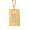 Golden 202 Stainless Steel Constellation Pendants Necklaces NJEW-K380-02G-09-1