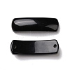 Natural Obsidian Connector Charms G-D460-02I-2