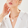 DIY Stainless Steel Rectangle Charm Necklaces Making Kits DIY-HS0001-86-6