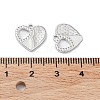 Rhodium Plated 925 Sterling Silver Charms STER-C003-16P-3
