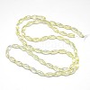 Electroplate Crystal Glass Rice Beads Strands EGLA-F042-A15-3