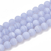 Natural Blue Lace Agate Beads Strands X-G-T106-032-1