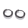 304 Stainless Steel Huggie Hoop Earrings EJEW-F111A-13mm-B-1