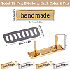 12 Bags 2 Colors Zinc Alloy Bag Lock Catch Clasps DIY-CL0002-39-2