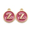 Golden Plated Alloy Enamel Charms X-ENAM-S118-08Z-1