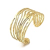 304 Stainless Steel Cuff Bangles for Women BJEW-M103-01B-G-1
