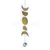 Moon Phase Theme Crystal Glass Sun Catcher Pendant PW-WG27FA6-01-1